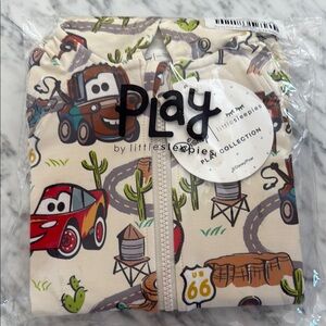 NIB Little Sleepies Disney Radiator Springs Zip Hoodie